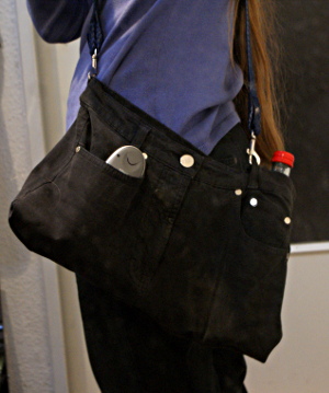Tasche in Aktion