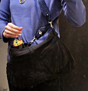 Tasche in Aktion